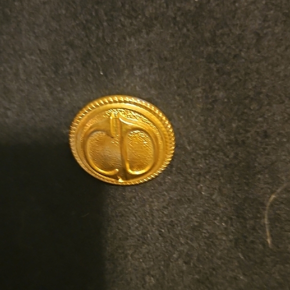 Dior Dark Navy Blue Golden Crested/Embroidered Wool Blazer for Women - Picture 11 of 11